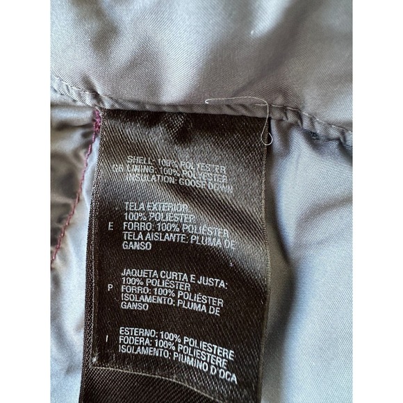 The North‎ Face Polyester 600 Goose Down Filled Burgundy Jacket Girls size L - Picture 7 of 9